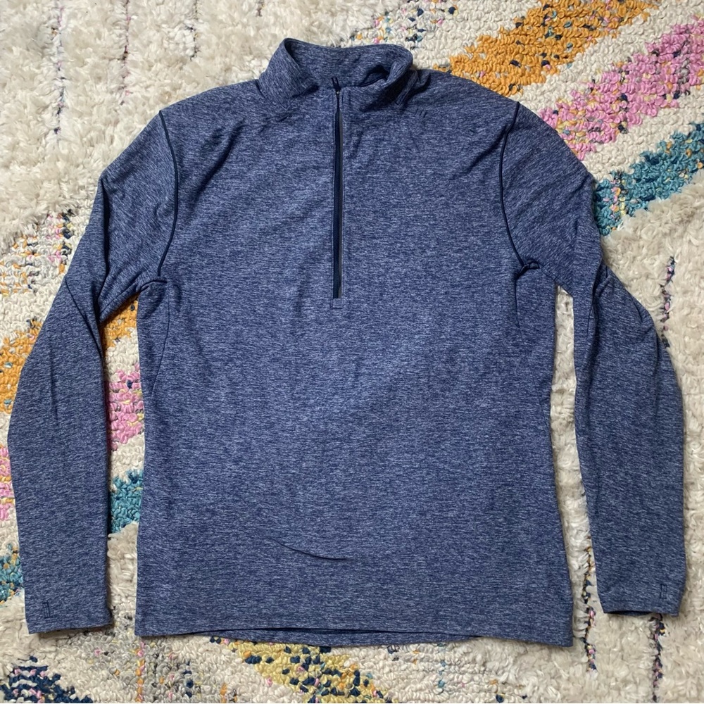 lululemon athletica Blue Quarter-Zip Sweatshirt